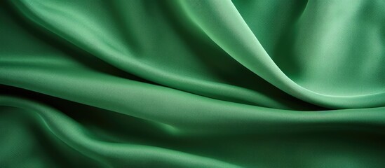 Obraz premium Abstract closeup texture of green fabric background