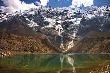 Scenic view of Humantay lake in Peru