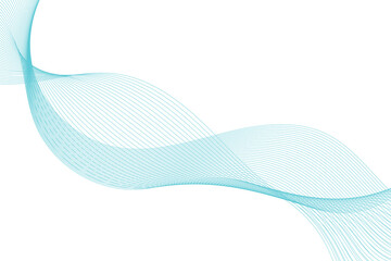 Abstract wave element for design. Digital frequency track equalizer. Stylized line art background. Vector illustration of smoky waves background