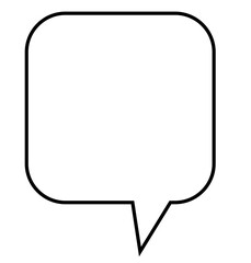 Digital png illustration of big white speech bubble on transparent background