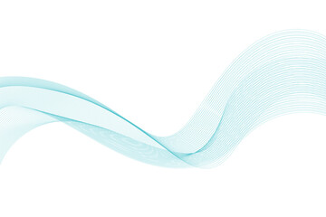 Abstract blue waves vector illustration Modern background design Design elements