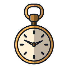 Digital png illustration of gold second hand on transparent background