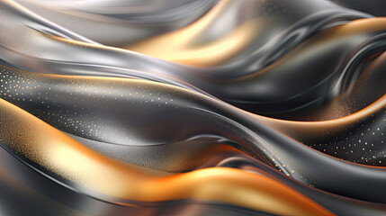 Grey gradient with gold abstract background 