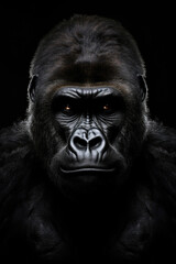 Front face dark gorilla