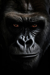 Front face dark gorilla