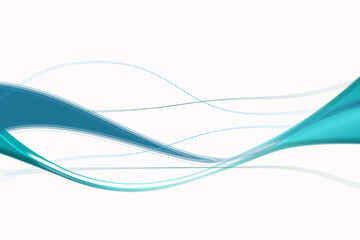 Digital png illustration of abstract blue waving shapes on transparent background