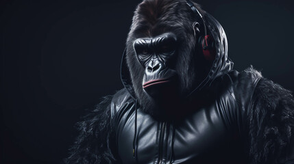 Gorilla in Training Outfit