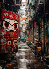 Neo Tokyo Cyberpunk Echoes City Generative AI