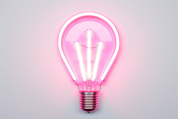 Lamp pink purple neon sign