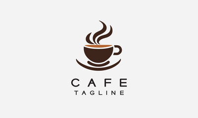 Café restaurant vector logo icon design