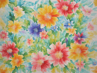 oil painting style flower painting illustration 6