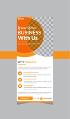modern business roll up  design template for business