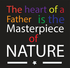 father's day typography t-shirt Print-ready inspirational and motivational posters