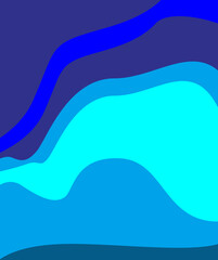 abstract blue wave