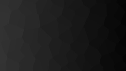 Obraz premium Modern black low poly backdrop. Black abstract background of triangles low poly. Black abstract geometric rumpled triangular background low poly style. Vector illustration 