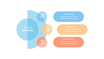 Modern design template business infographic vector element 