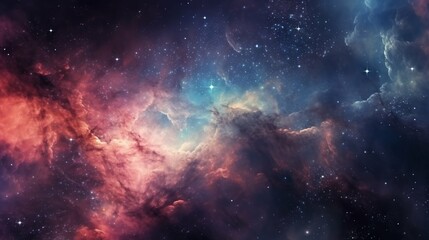 Vibrant Galaxy Nebula, Cosmic Beauty in Space, Universe Stars, Astronomy Wonder, Supernova Wallpaper
