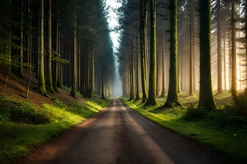 Foto op Plexiglas path in the forest © juni studio