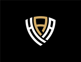 HAA creative letter logo design vector icon illustration