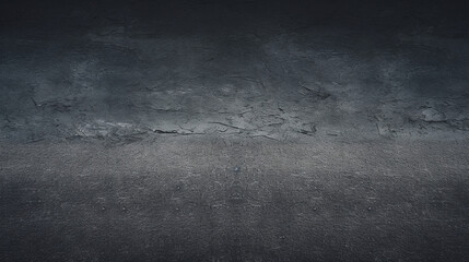 Asphalt road texture in dark gray color. Generative Ai
