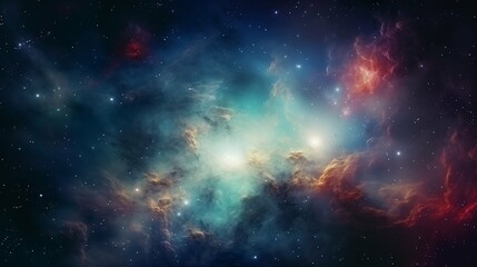 Fototapeta premium Vibrant Galaxy Nebula, Cosmic Beauty in Space, Universe Stars, Astronomy Wonder, Supernova Wallpaper 