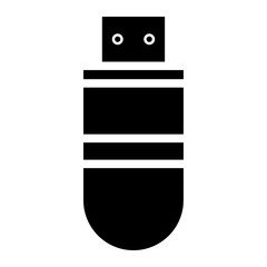 Usb Flashdisk. External Memory icon. Simple and isolated style