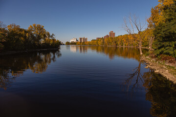 Beautiful Fall moment in Quebec, Canada