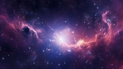 Naklejka premium Vibrant Galaxy Nebula, Cosmic Beauty in Space, Universe Stars, Astronomy Wonder, Supernova Wallpaper 