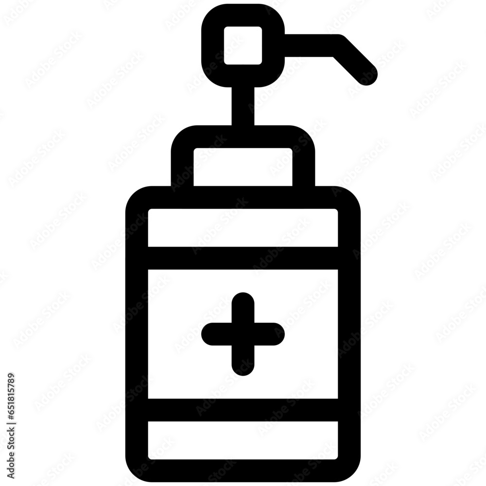 Canvas Prints sanitizer icon