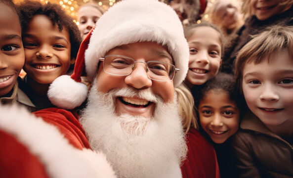 Santa Claus With Children