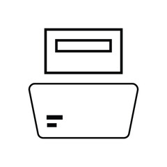Obraz premium Stationery, stationary, folder icon