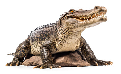 Crocodile on transparent background