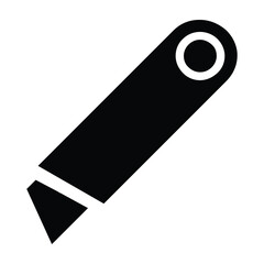 Stationery, stationary, cutter icon