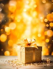 gift box with ribbon