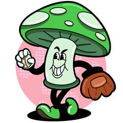 Food Retro Mascot 