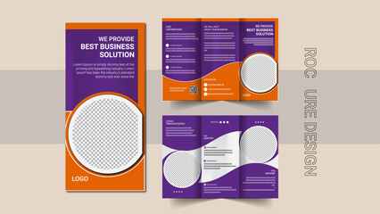 Corporate brochure design template 