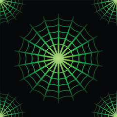 Halloween background with spider web vector