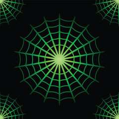Halloween background with spider web vector