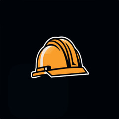 illustration of a construction worker's safety helmet