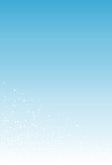 Fototapeta premium Silver Snowfall Vector Blue Background. Christmas