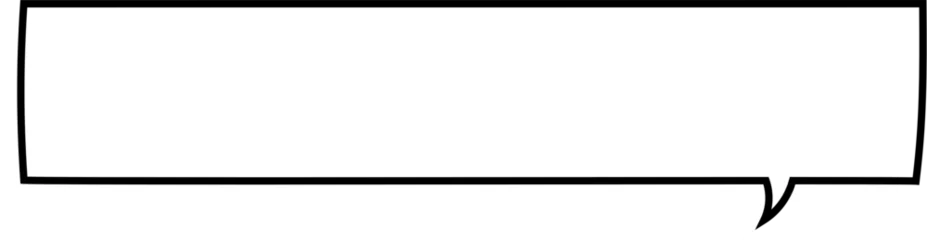 Fotobehang Black and white speech bubble balloon icon sticker memo keyword planner text box banner, flat png transparent element design © buzstop