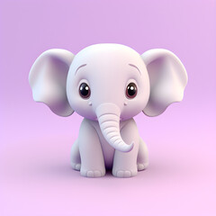 Obraz premium elephant in cartoon