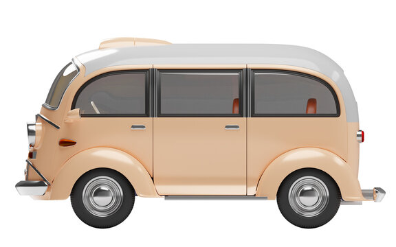 minivan microcar retrofuturism side