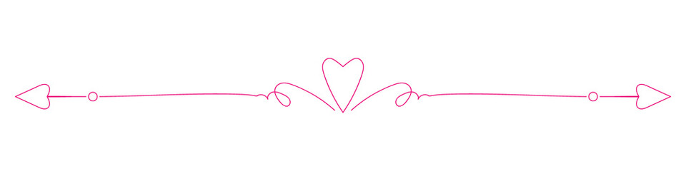 thin pink heart shaped lines For Vantage lines