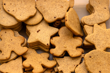 Christmas cookie workshops. Christmas cookies background.