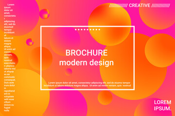 Abstract geometric texture. 3d ball shape gradients for decoration design.