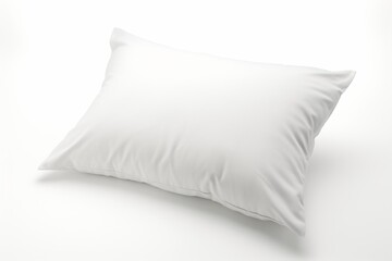 White pillow or cushion isolated on a plain white background