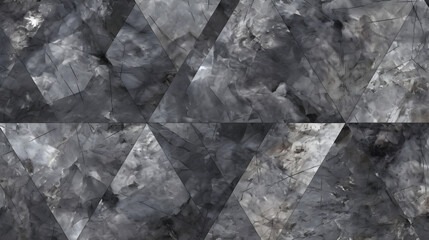 Fragmented Elegance: UHD Faux Marble Wallpaper in Dark Gray and Brown [16:9]