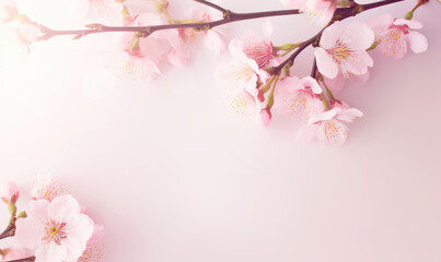 spring Sakura flowers background	