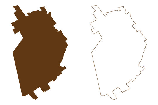 Bogan Shire (Commonwealth of Australia, New South Wales, NSW) map vector illustration, scribble sketch Bogan map